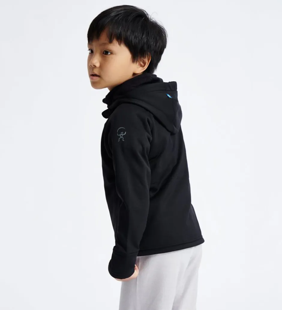 Softshell*ISBJÖRN OF SWEDEN Isbjörn Of Sweden Softshelljakke m. Fleece - Panda - Sort