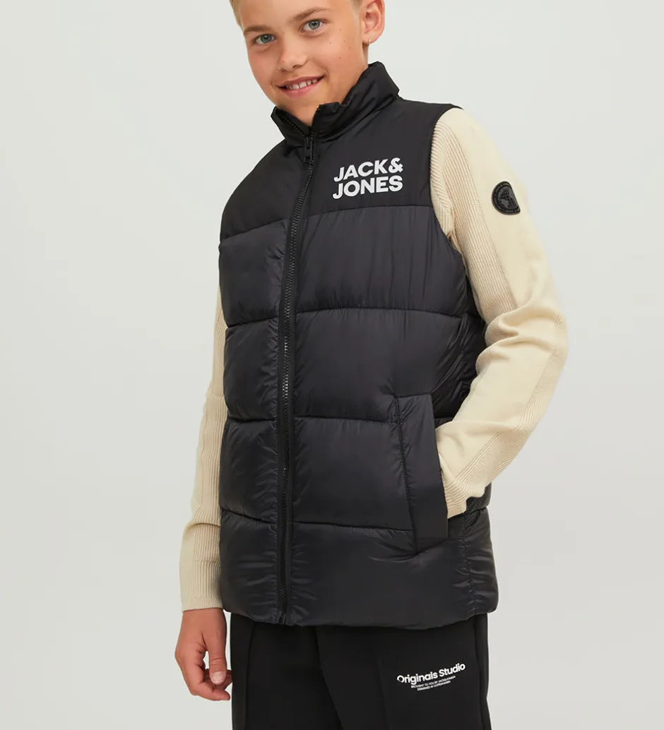 Børn Jack & Jones Dynevest - JjEtoby - Sort
