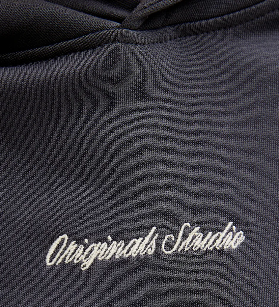 Hættetrøjer*Jack & Jones Hættetrøje - Sweat - JorNorrebro - Asphalt