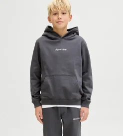 Hættetrøjer*Jack & Jones Hættetrøje - Sweat - JorNorrebro - Asphalt