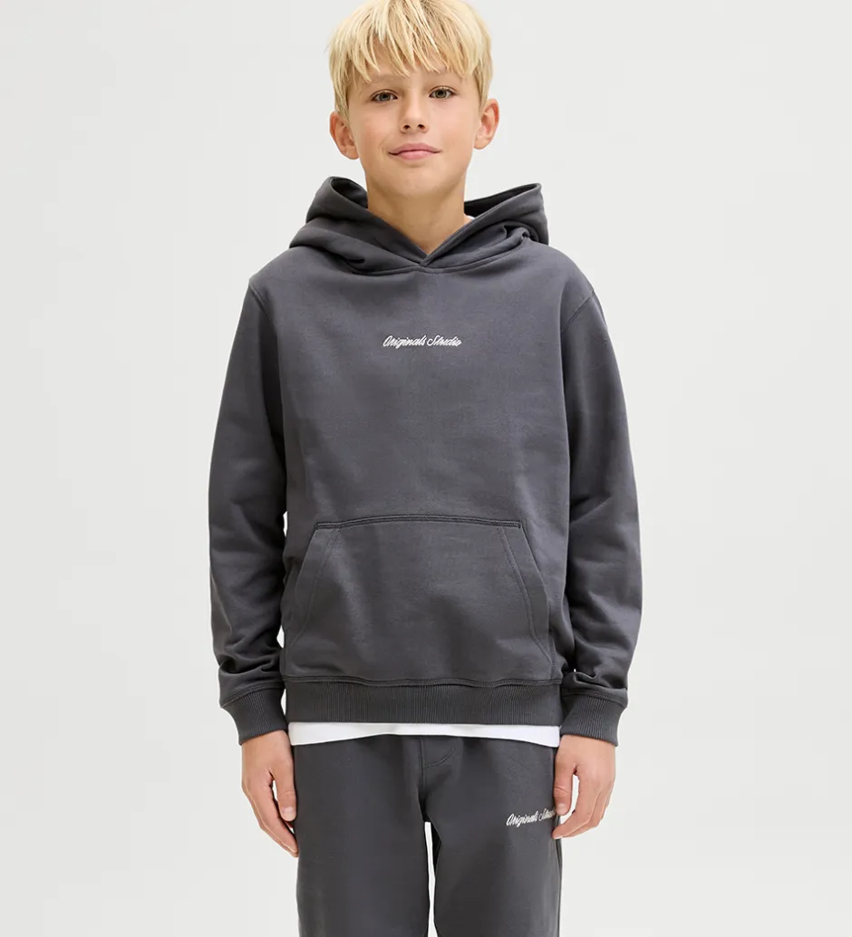 Hættetrøjer*Jack & Jones Hættetrøje - Sweat - JorNorrebro - Asphalt