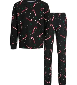 Nattøj*Jack & Jones Nattøj - JacTristan - Black/Candy Cane
