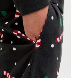 Nattøj*Jack & Jones Nattøj - JacTristan - Black/Candy Cane