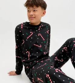 Nattøj*Jack & Jones Nattøj - JacTristan - Black/Candy Cane