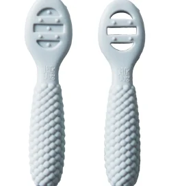 Børn Jack o Juno Babyskeer - Silikone - 2-pak - Bubble - Glacier Grey