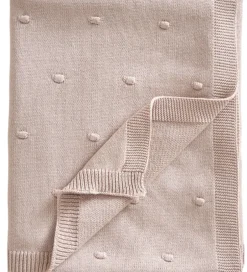 Børn Jack o Juno Tæppe - 80x100 cm - Strik - Bubble - Dusty Pink