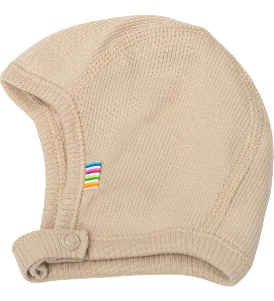 Børn Joha Babyhjelm - Rib - Beige