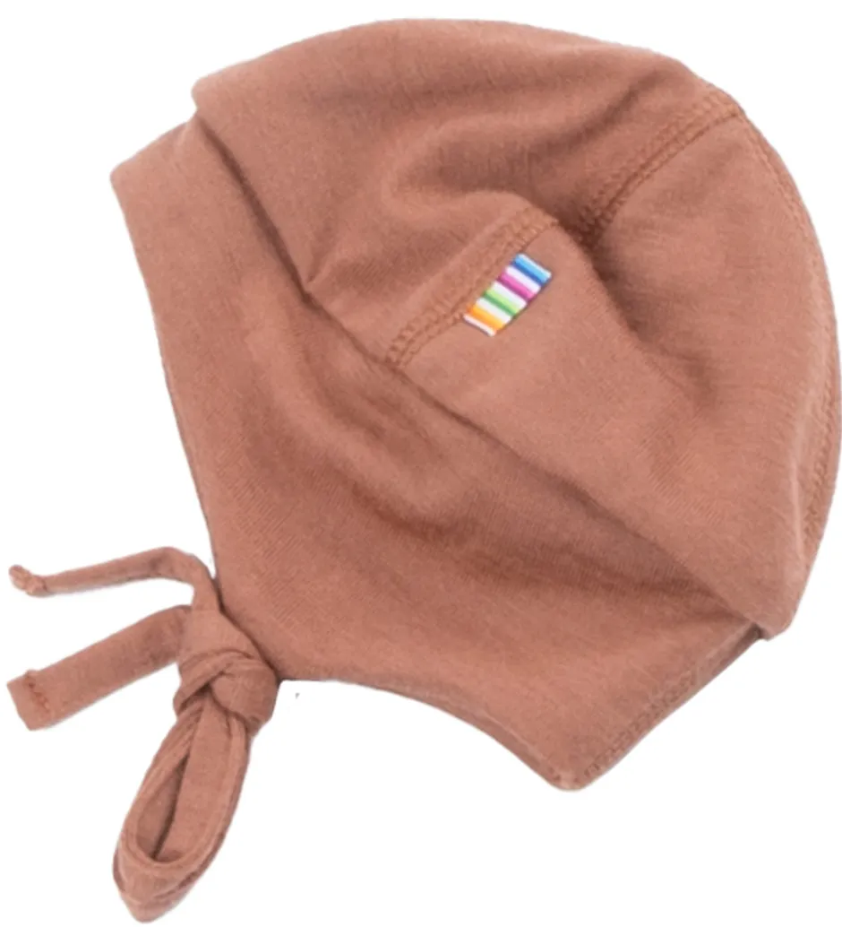 Babyhjelme*Joha Babyhjelm - Uld - 2-lags - Rødbrun