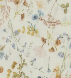 Babyhjelme*Joha Babyhjelm - Uld - Off White m. Blomster