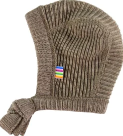 Huer Og Hatte|Unisex-Tøj*Joha Babyhjelm - Uld - Strik - Beige Meleret