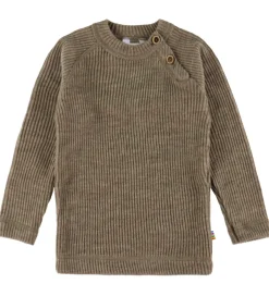 Bluser|Unisex-Tøj*Joha Bluse - Strik - Uld - Beige Meleret