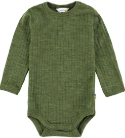 Børn Joha Body l/æ - Uld - Rib - Mørk Oliven