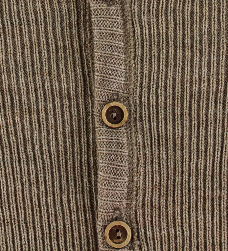 Børn Joha Cardigan - Strik - Uld - Beige Meleret