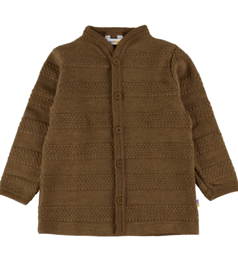 Børn Joha Cardigan - Strik - Uld - Varm Brun