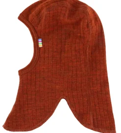 Børn Joha Elefanthue - Uld - Rib - 2-lags - Rust