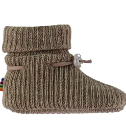 Børn Joha Futter - Uld - Strik - Beige Meleret