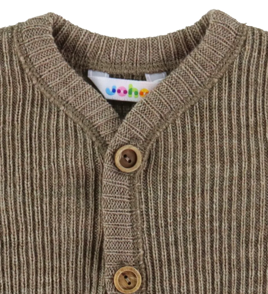 Køredragter|Unisex-Tøj*Joha Køredragt - Strik - Uld - Beige Meleret