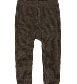 Børn Joha Leggings - Strik - Uld - Brun Meleret