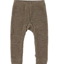 Børn Joha Leggings - Strik - Uld - Beige Meleret