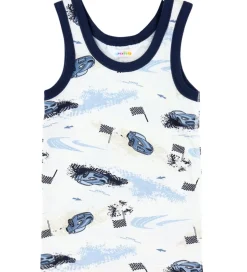 Undertøj|Drengetøj*Joha Undertrøje - Viskose/ Bambus - Off White m. Print