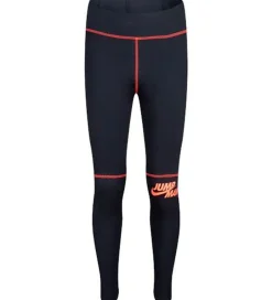 Træningsbukser|Gymnastiktøj*Jordan Leggings - Big Jumpman X Nike - Sort m. Rosa/Neon