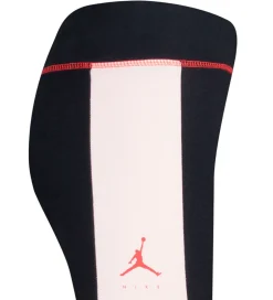 Træningsbukser|Gymnastiktøj*Jordan Leggings - Big Jumpman X Nike - Sort m. Rosa/Neon