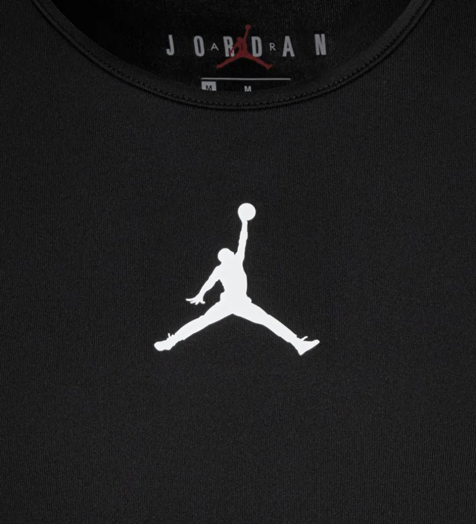 T-Shirts Og Toppe*Jordan Sportstop - Dri-Fit - Sort m. Logo