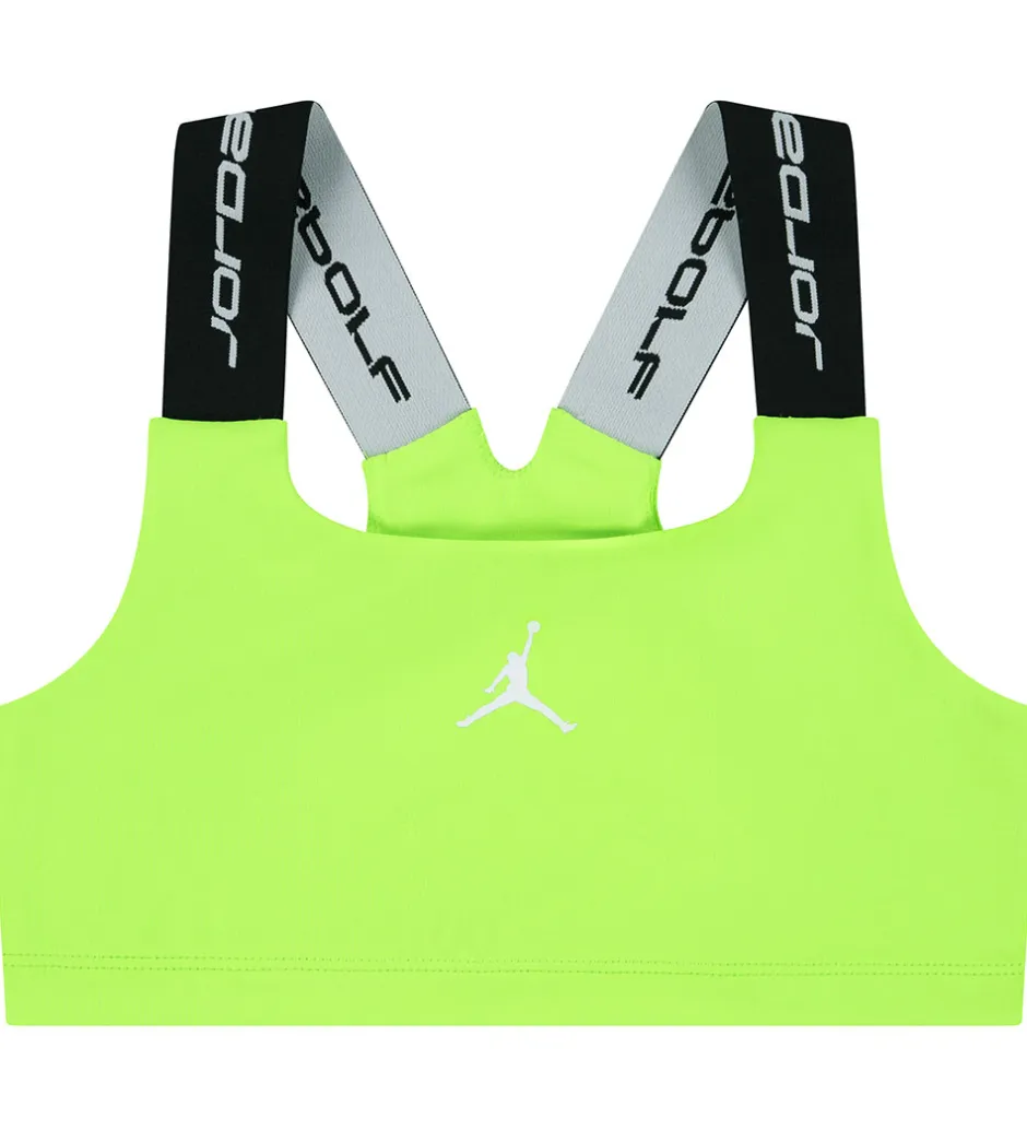 Jordan Sportstop - Dri-Fit - Electric Green m. Logo