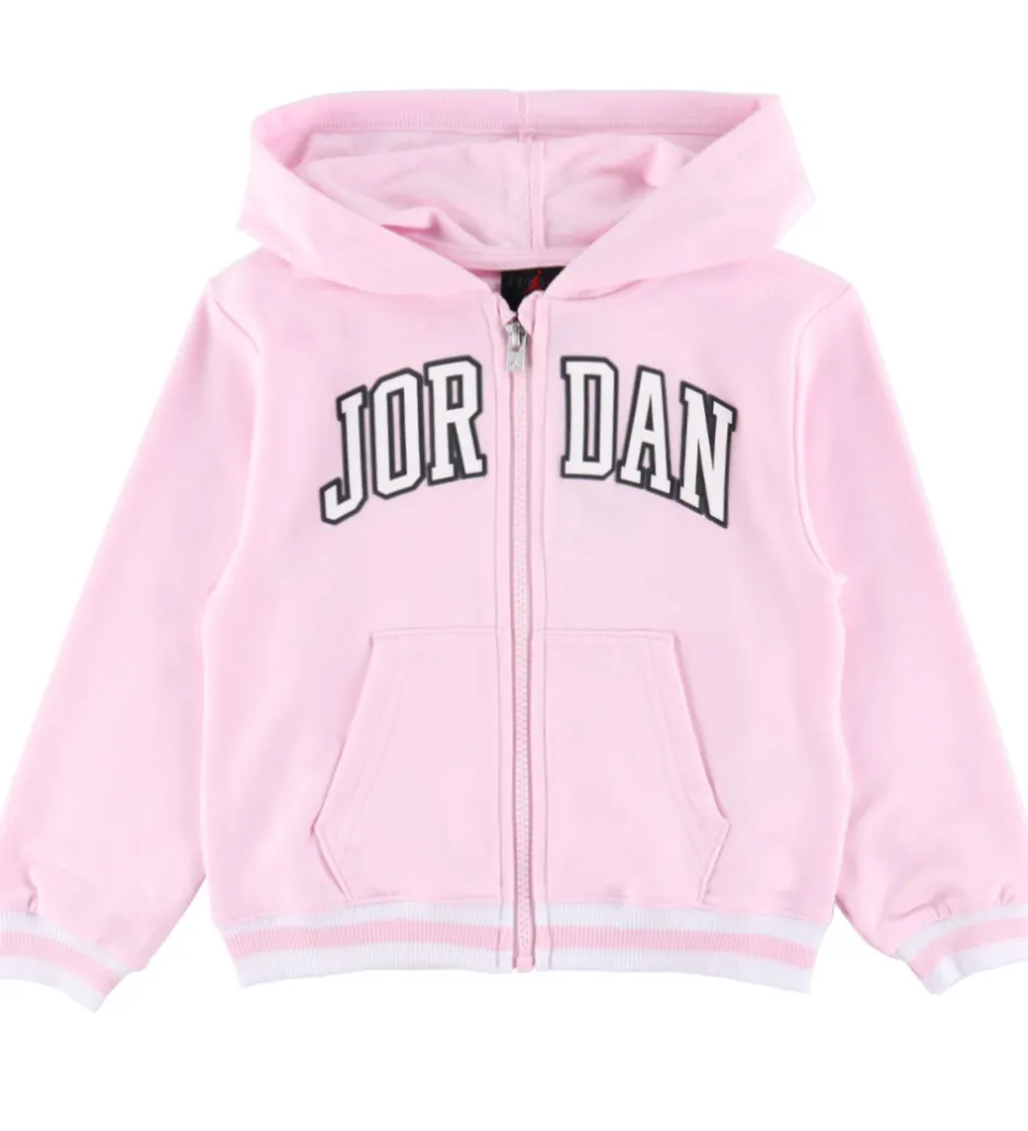 Hættetrøjer*Jordan Sweatsæt - Pink Foam/Hvid