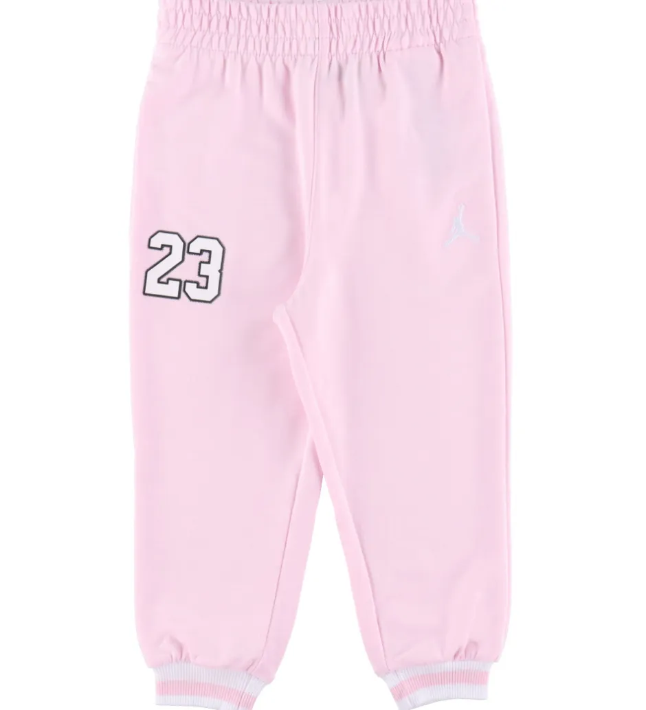 Hættetrøjer*Jordan Sweatsæt - Pink Foam/Hvid