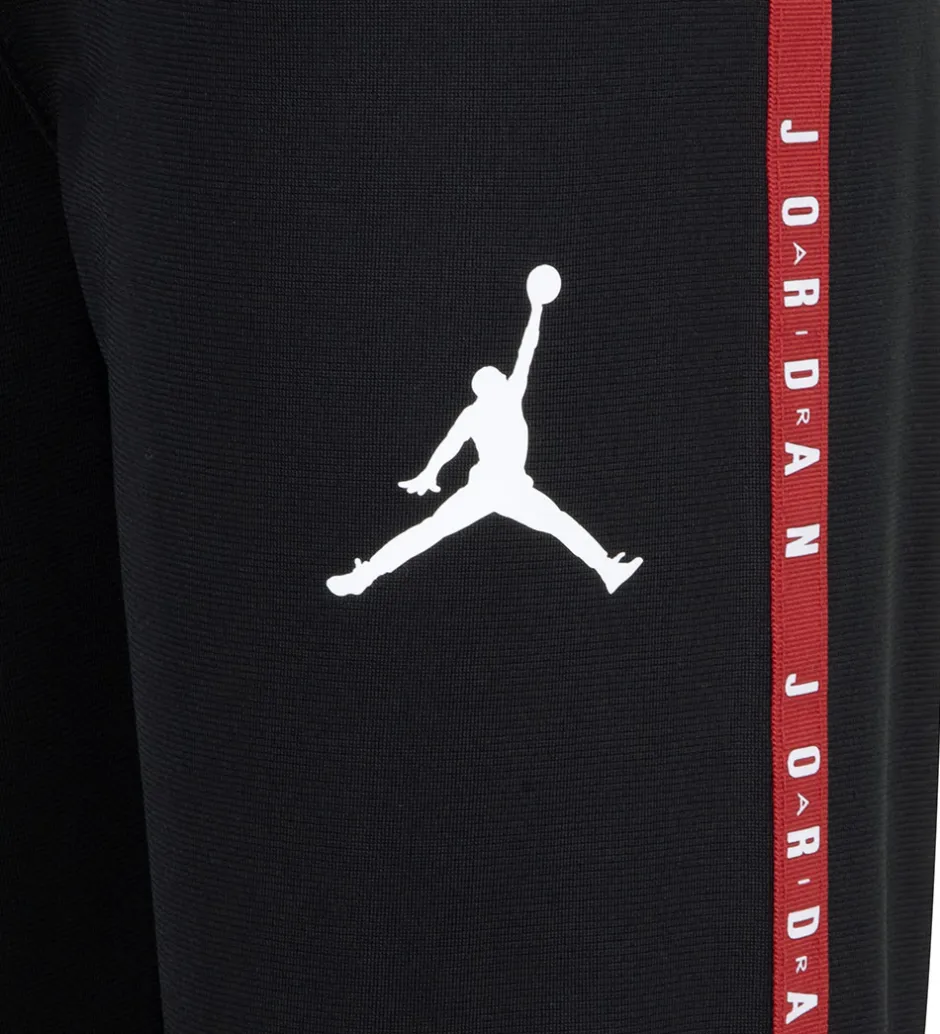 Jordan Træningssæt - Cardigan/Sweatpants - Sort m. Rød