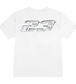 Børn Jordan T-shirt - Hvid m. Sølv