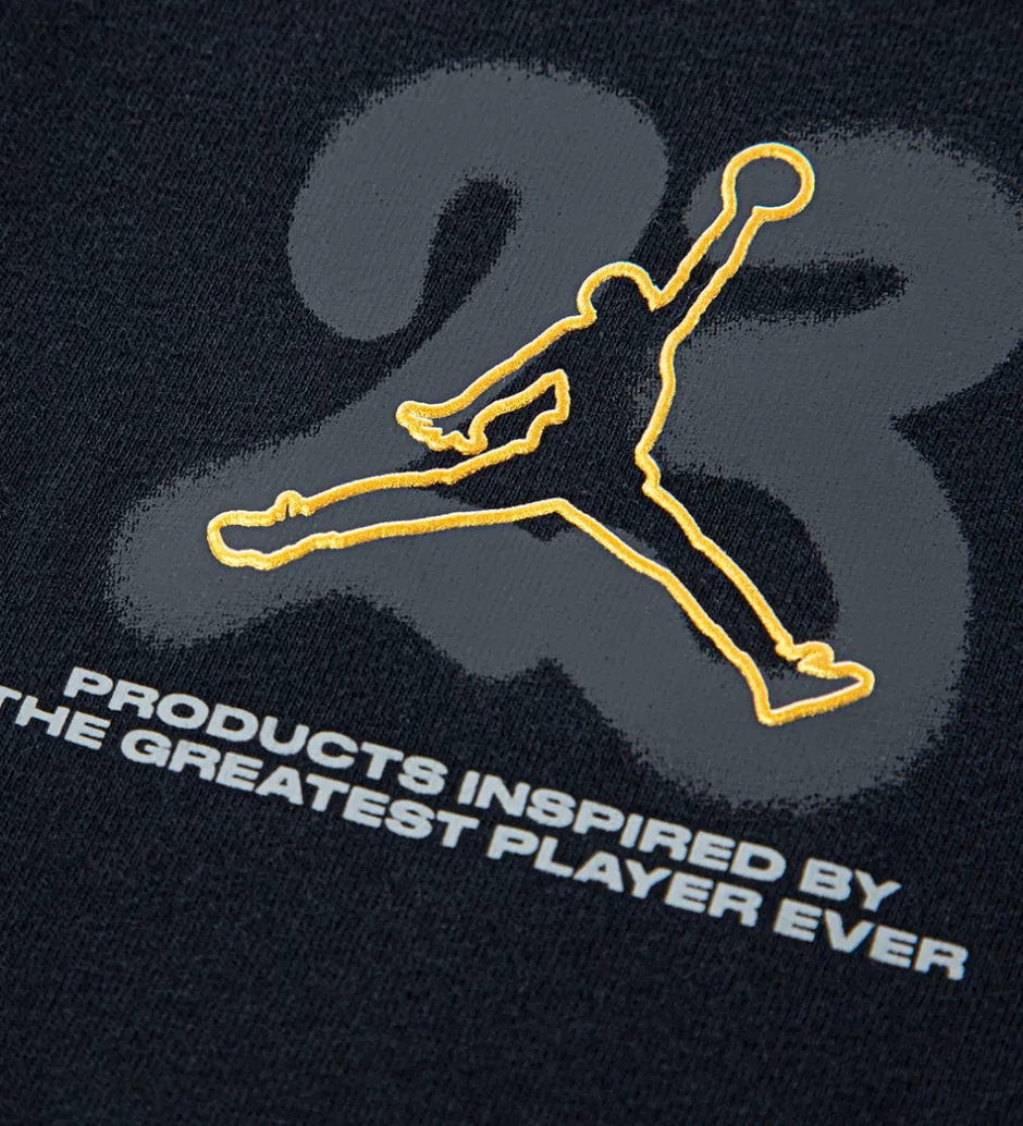 Børn Jordan T-shirt - Sort m. Guld