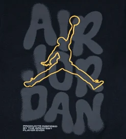 Børn Jordan T-shirt - Sort m. Guld