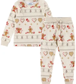 Nattøj*Jule-Sweater s Nattøj - 2-Delt - Christmas Cookie - Beige