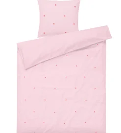 Sengetøj*Juna Sengetøj - Daisy - Baby - Pink/Rød