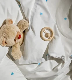 Sengetøj*Juna Sengetøj - Daisy - Junior - Hvid/Lyseblå