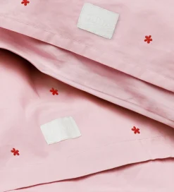 Sengetøj*Juna Sengetøj - Daisy - Junior - Pink/Rød