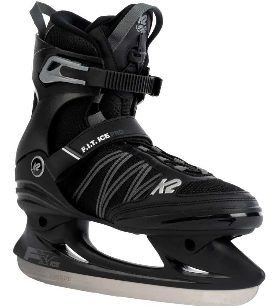 K2 Skøjter - F.I.T Ice Pro - Sort/Grå