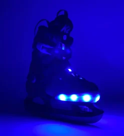 Skøjter*K2 Skøjter m. Lys - Raider Beam Ice - Blå