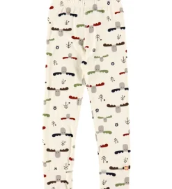 Leggings*Katvig Leggings - Viskose/Bambus - Off White