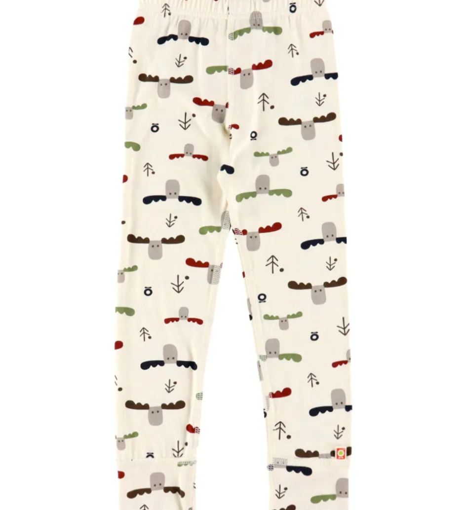 Leggings*Katvig Leggings - Viskose/Bambus - Off White