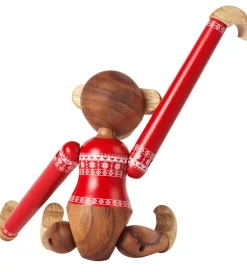 Pyntefigurer|Julepynt*Kay Bojesen Træfigur - Abe - Julesweater 2024 - Lille - Teak/Lim