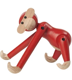 Pyntefigurer*Kay Bojesen Træfigur - Abe - 9,5 cm - Vintage - Mini - Rød