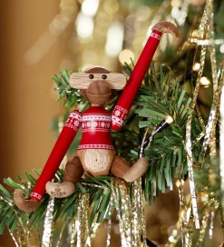 Pyntefigurer|Julepynt*Kay Bojesen Træfigur - Abe - Julesweater 2024 - Mini -Teak/Limba