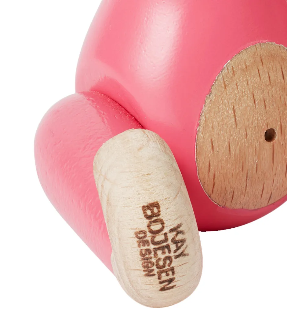 Kay Bojesen Træfigur - Abe - Mini - Pink