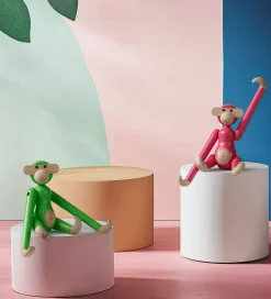 Kay Bojesen Træfigur - Abe - Mini - Pink