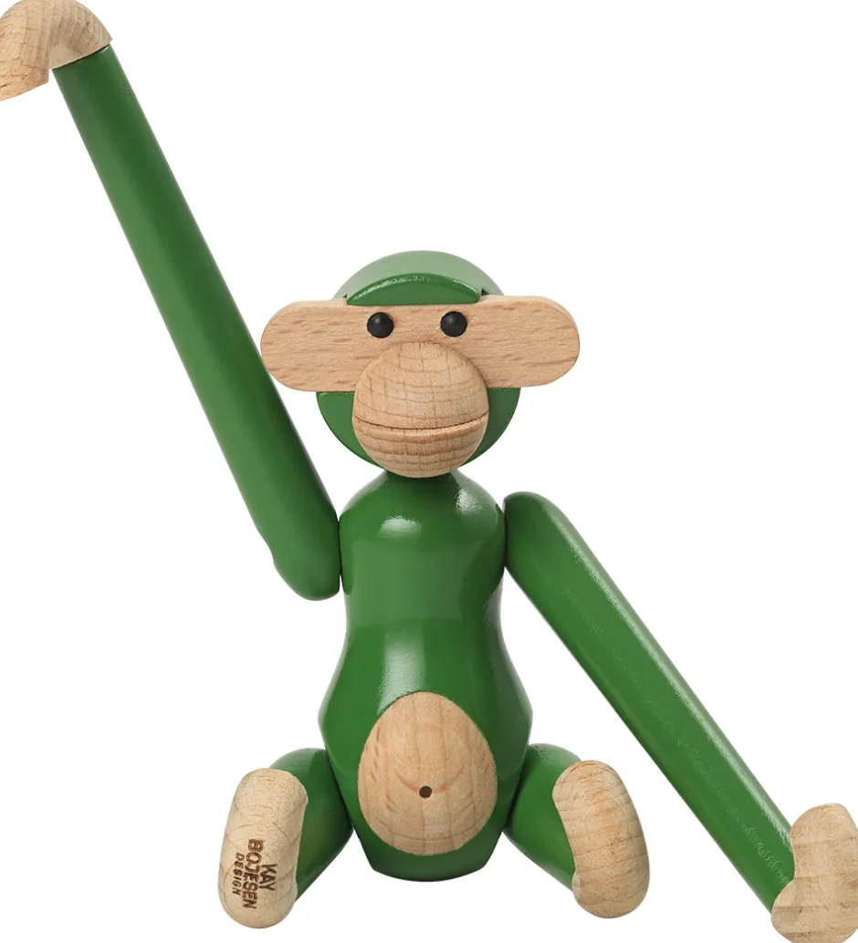 Pyntefigurer*Kay Bojesen Træfigur - Abe - Vintage - Mini - Grøn