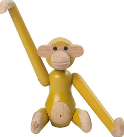 Pyntefigurer*Kay Bojesen Træfigur - Abe - Vintage - Mini - Gul