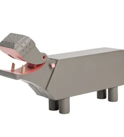 Pyntefigurer*Kay Bojesen Træfigur - Flodhest - 19 cm - Grå